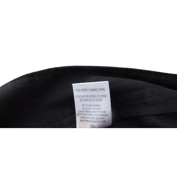 Theory 100% Linen‎ Crop Pants Klemise Travel Ankle Black Sz 0 - Picture 7 of 7